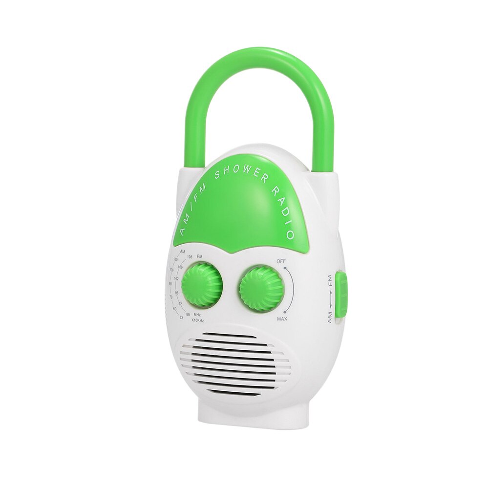 Opknoping Mini Waterdichte Luidspreker Top Handvat Home Badkamer Douche Radio Batterij Aangedreven Insteekkaart Draagbare Am Fm Muziek