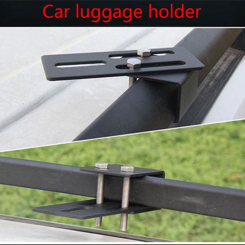 Porte-bagages universel pour voiture, 2 pièces, support de montage de barre de lumière de toit SUV