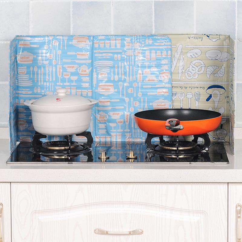 Wall Oil Splash Guard Foil Gas Stove Shield Oil Splatter Screen Tool Cooking Insulate Splash Proof Baffle Kichen Accessories