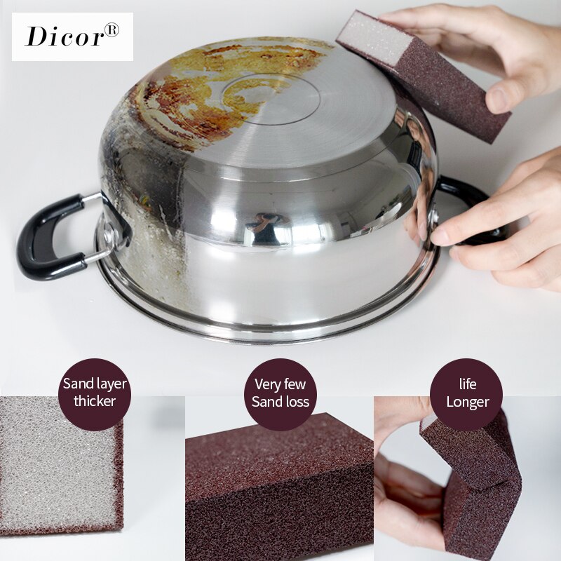 DICOR-esponja mágica para eliminar óxido, paño limpiador de algodón, herramienta de cocina, accesorios de cocina, utensilios para ollas, artículos de cocina, CE/EU