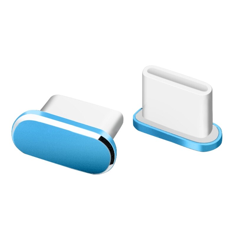 Type-C Anti Dust Plug Compatible with All Type-C Ports Cell Phone Computer Laptop Tablet Dustproof Accessories: Blue