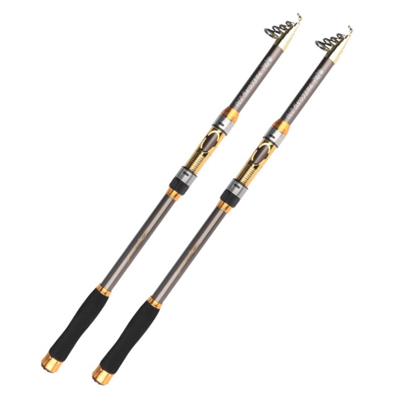 Telescopic Sea Rod Fishing Rod 2.4/2.7/3.0/3.3/3.6/3.9/4.5m Carbon Fiber Travel Rod Throwing Surf Fishing Rod