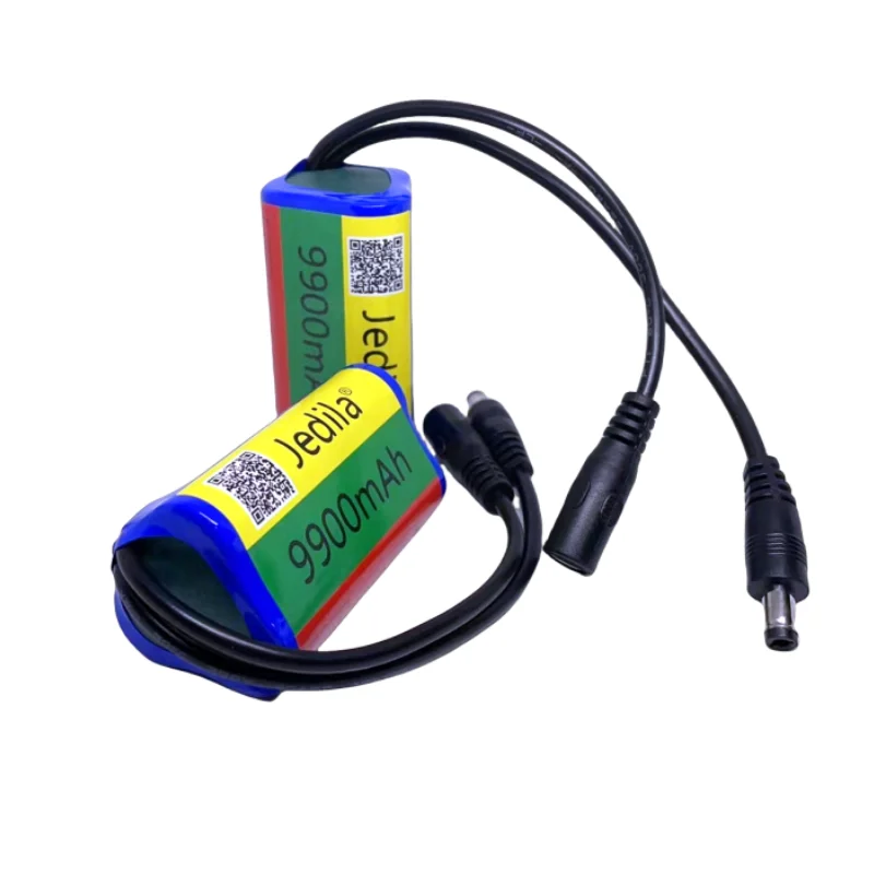 12V Lithium Battery Pack with Protective Plate and Quick Insertion DC5.5 Outdoor Monitoring Solar Street Light Charging Battery