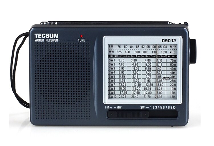 Tecsun R-9012 Am/Fm/Sw 12 Bands Kortegolf Radio Draagbare Ontvanger Met Een-05 Externe Antenne Multiband radio Ontvanger: R-9012