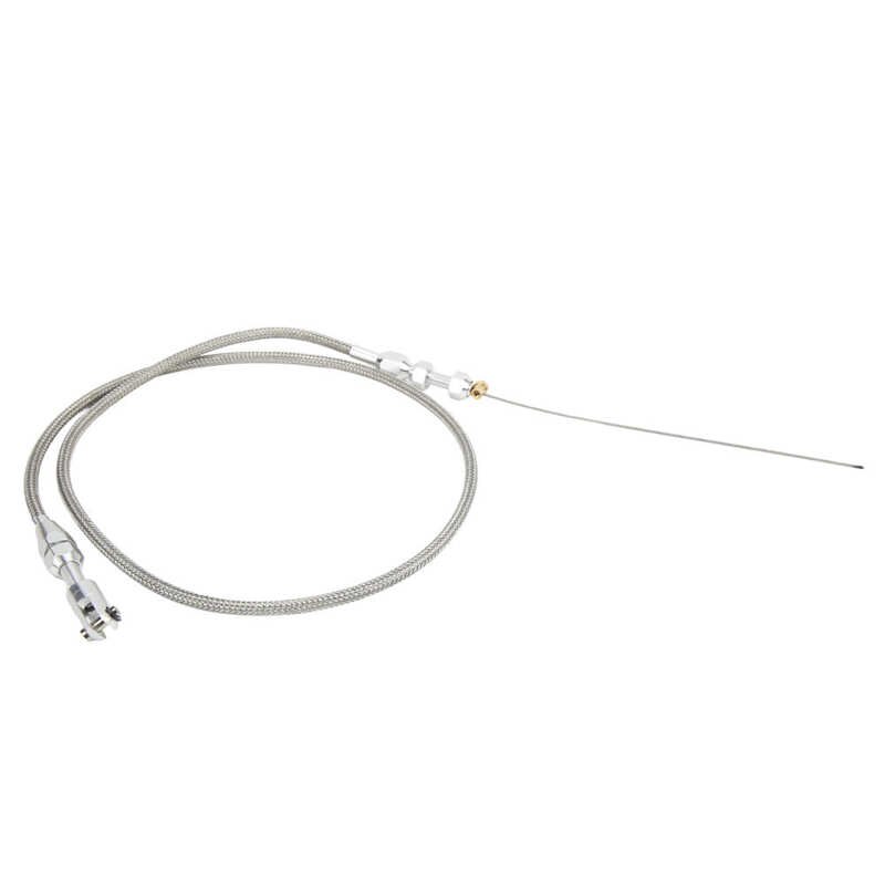 36" Stainless Steel Throttle Cable For LS1 Chevy 4.8L 5.3L 5.7L 6.0L Engines - Black Housing Replacement
