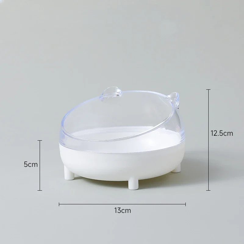 Caja de arena para hámster para mascotas, baño, casa para mascotas, contenedor de baño de arena transparente, lavabo de arena, oso dorado, ardilla, baño para mascotas pequeñas: Caqui oscuro