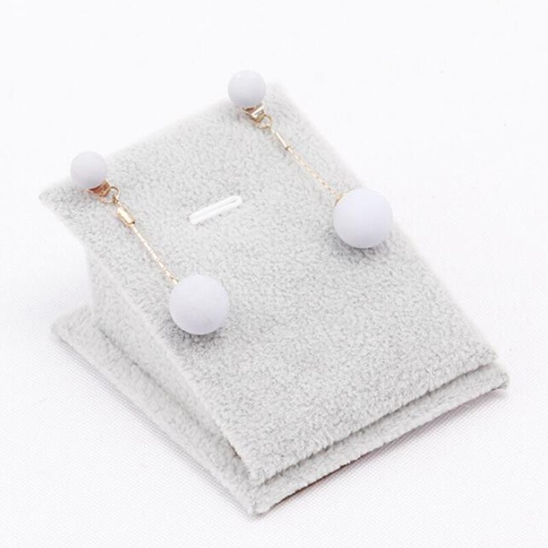 Mannequin buste sieraden display rek ketting display houder sieraden organizer voor oorbellen/oorbellen standaard ketting ketting: Grijs fluweel