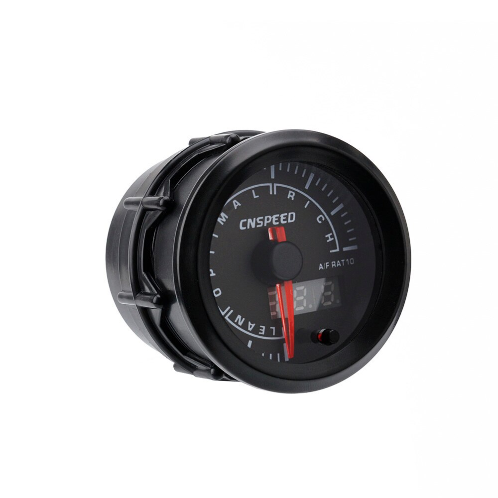 CNSPEED 2inch 52mm Air Fuel Ratio Gauge Narrowband 7 Color LED AFR Meter without Oxygen Sensor