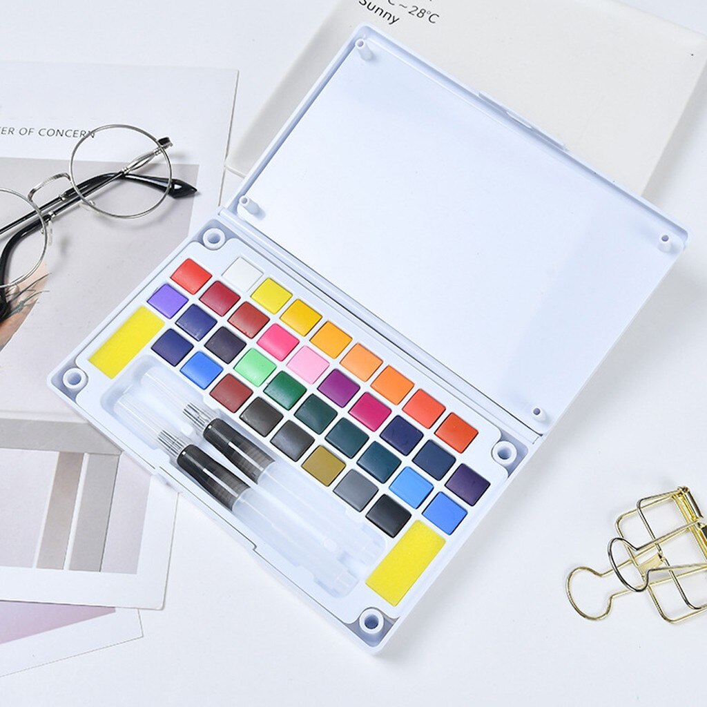 Solid Watercolor Paint Set Paints Watercolor Water Brush Paint Set Art Supplies Art Manufacturing Tools Art Class Supplies#g30