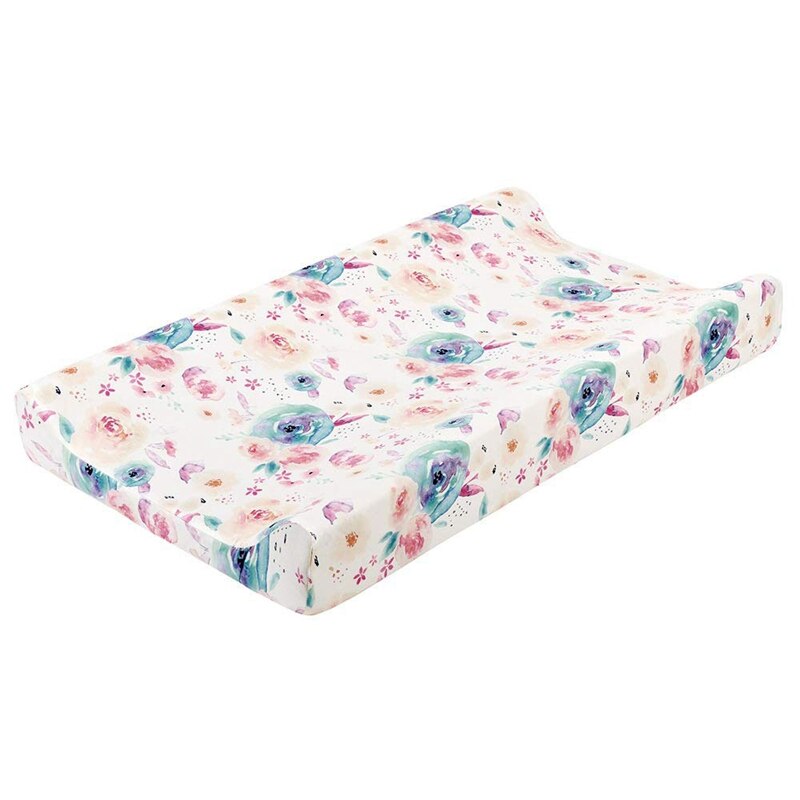 Housse de matelas à langer en tissu extensible pour bébé, housse de matelas à langer pour berceau: pink