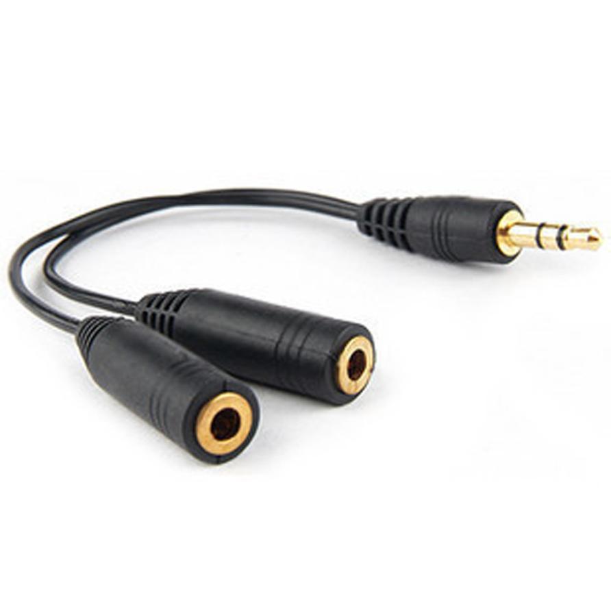 Aux Kabel Jack 3.5 Mm Audio Kabel 3.5 Mm Jack Stereo Audio Male Naar 2 Vrouwelijke Headset Mic Y Splitter kabel Adapter