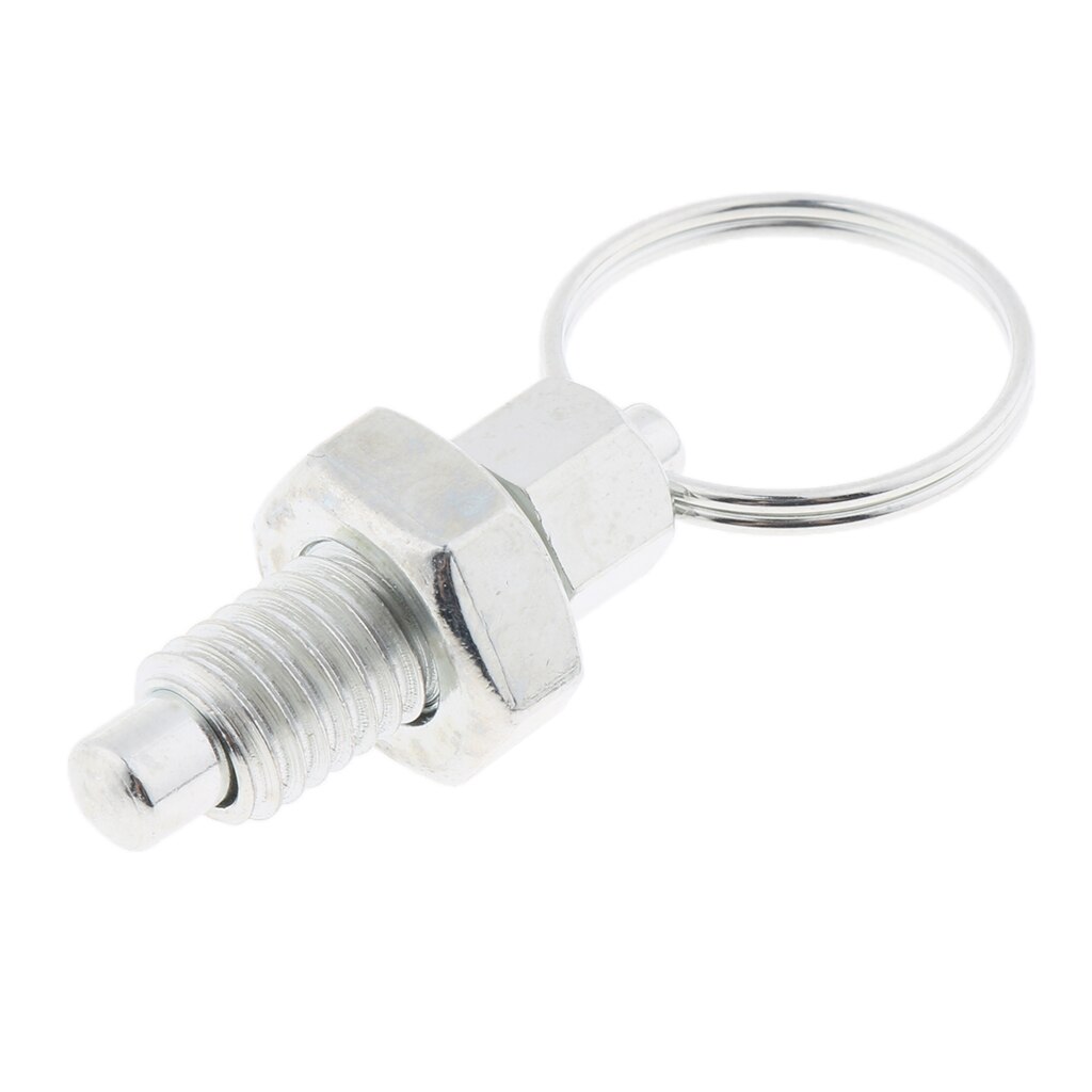 Steel Retractable Spring Plunger Indexing Plunger Lock Ring Pin, 4 Sizes Available