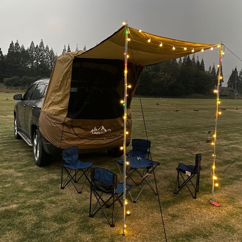 Kofferbak Tent Zonnescherm Regendicht Achterklep Schaduw Luifel Tent Voor Auto Self-Driving Tour Barbecue Outdoor Camping