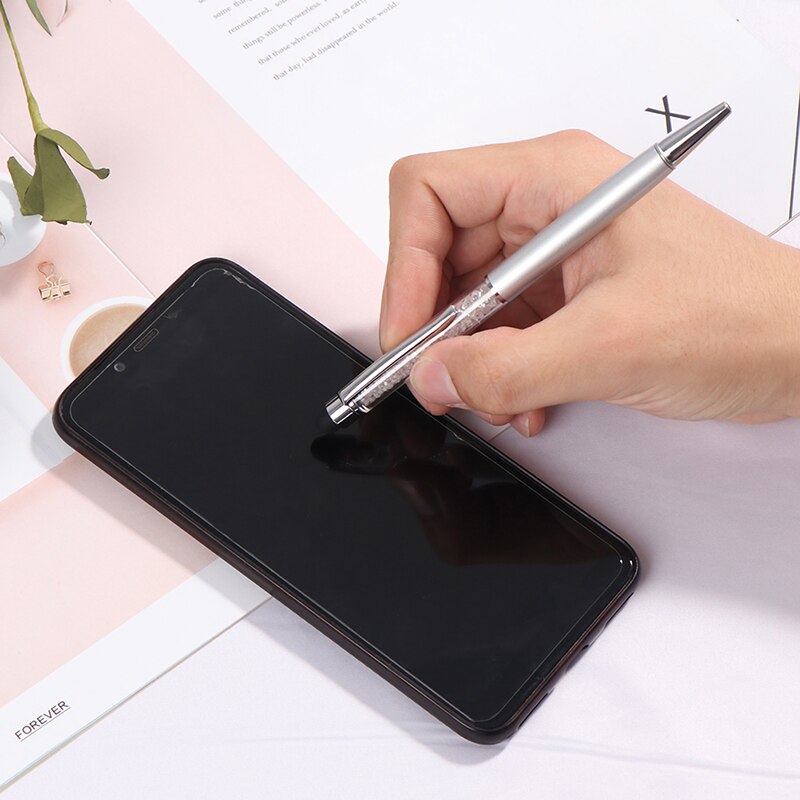 Crystal Ballpoint Pen Stylus Touch Pen For Writing Stationery Office&School Pen 14.5x1.0cm