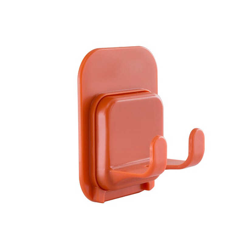 Multifunctionele Scheermes Rack Hanger Scheerapparaat Tandenborstelhouder Badkamer Muur Mannen Scheren Scheerapparaat Plank Huishouden Pasta Opslag Haak: 1pc Orange