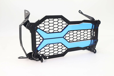 Suitable for BMW R1200GS R 1200 GS GSA R1250GS LC Motorcycle Accessories Stainless Steel Headlight Protector Mesh Grille Guard: B blue
