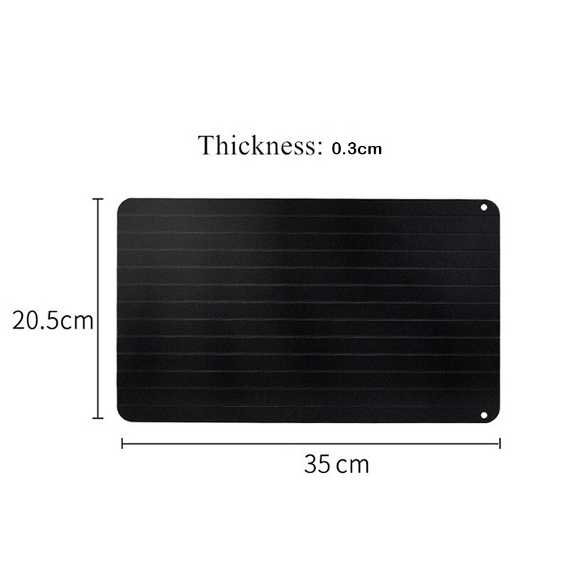 Thaw Master Fast Defrosting Tray Frozen Meat Thawing Fresh Healthy Rapid Defrost Plate Board Food Gadgets Kitchen Home Use Tools: L 0.3cm