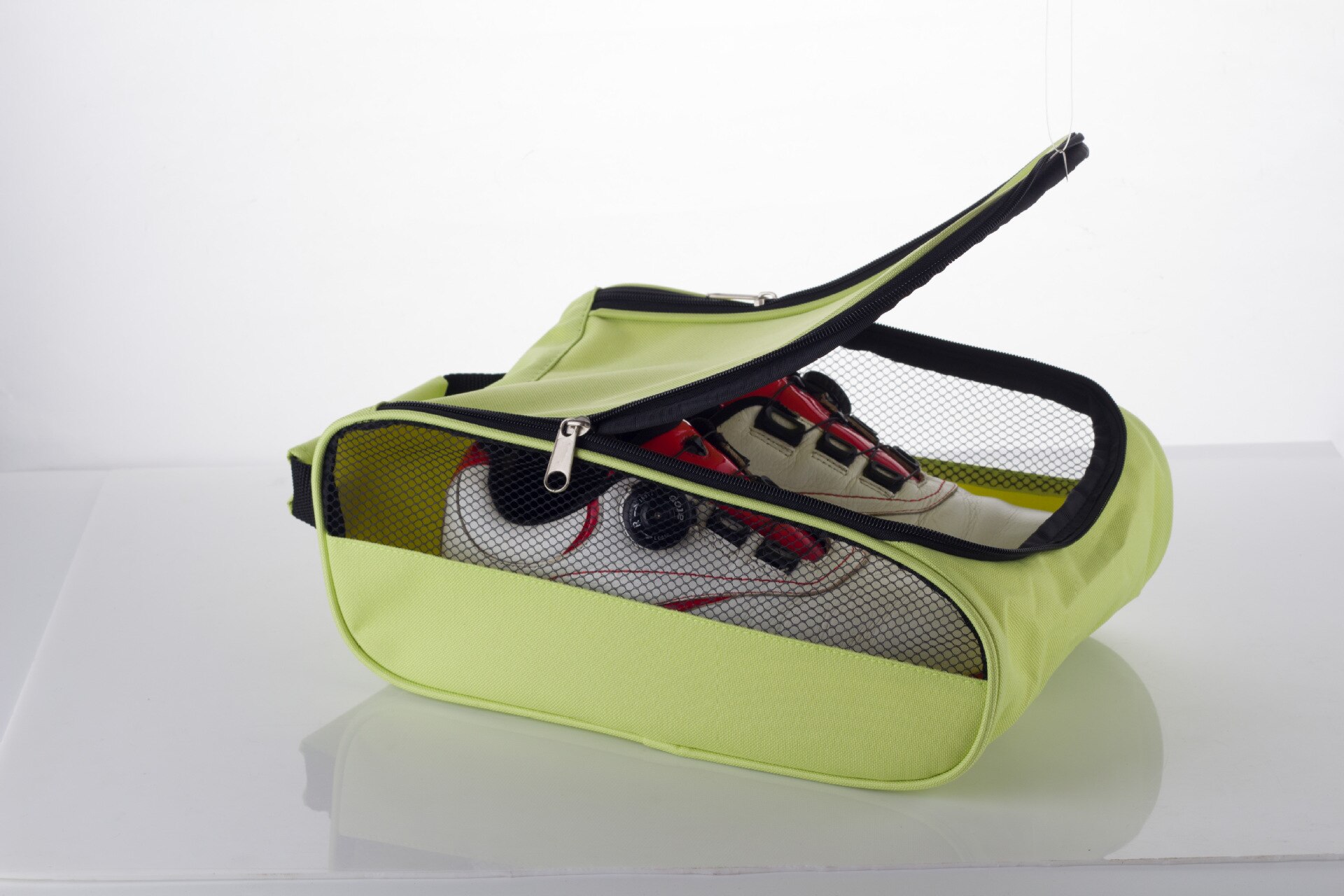 Bolsa de zapatos de Golf para hombre, paquete de zapatos de viaje para recibir, zapatillas de Golf para correr, ropa de Golf para hombre: green B