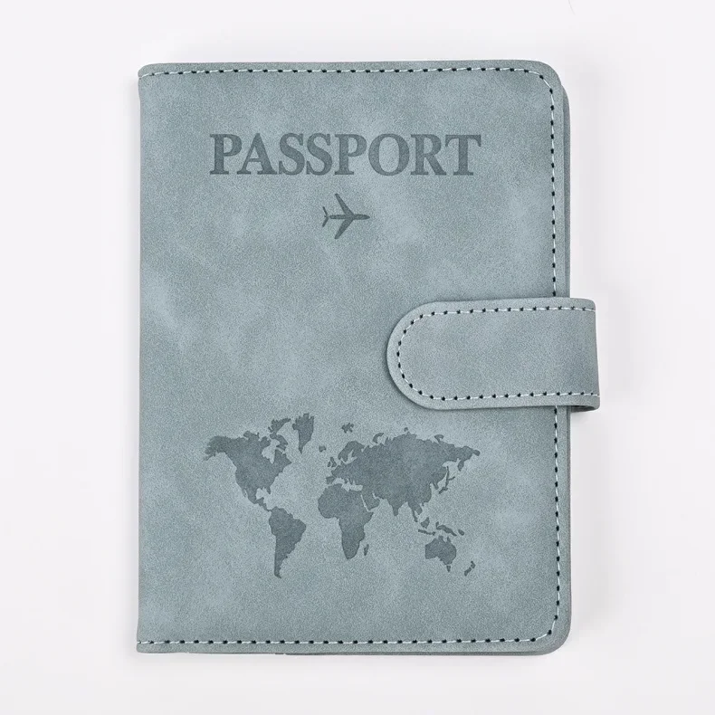 Funda para pasaporte de cuero PU para hombre y mujer, porta pasaporte de viaje con tarjetero, funda protectora tipo billetera: Rosa