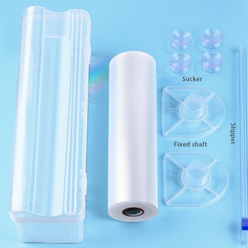Adjustable Cling Film Cutter Home Food Wrap Dispenser Food Wrap Stretch Clear Cling Wrap Household Economical Slitter M29 22