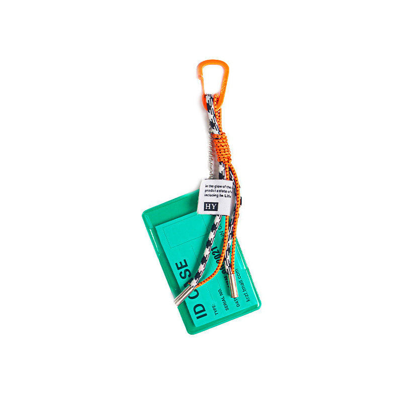 Card Holder Lanyard For Keys Fluorescent Color Key Chain Decorate Credential Holder: Chocolate