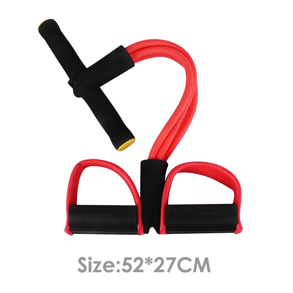 Fitness Elastische Zitten Pull Spanning Touw Oefening Thuis Yoga Apparatuur Latex Pedaal Training Gewichtsverlies Sport Sterke Vrouwen Mannen: Black Red