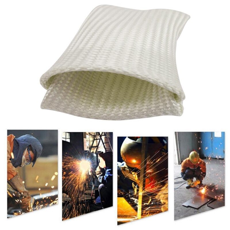 2Pcs TIG Welding Finger Heat Shield Weld Protection Gloves Glass Fiber