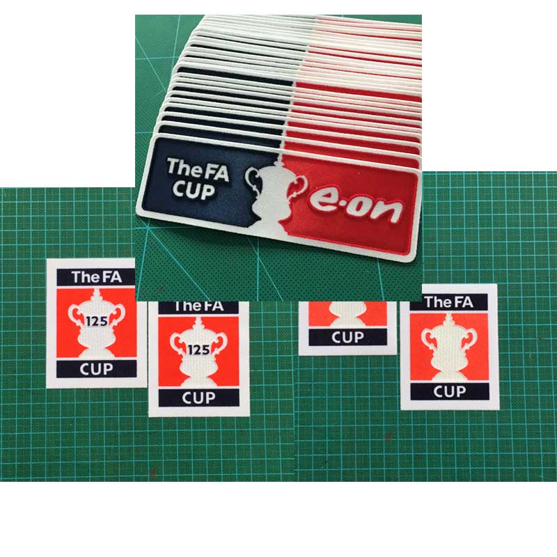 De Fa Cup Patch Voetbal Patch Badge Kasjmier Materiaal Fluwelen 1 Paar 125th Anniversary