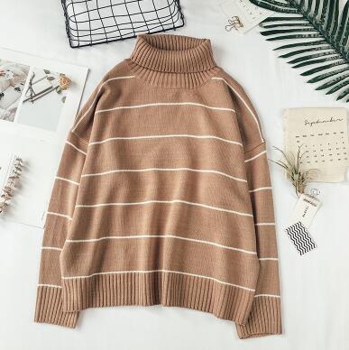 BeOne wollen trui turtleneck in rood | BeOne