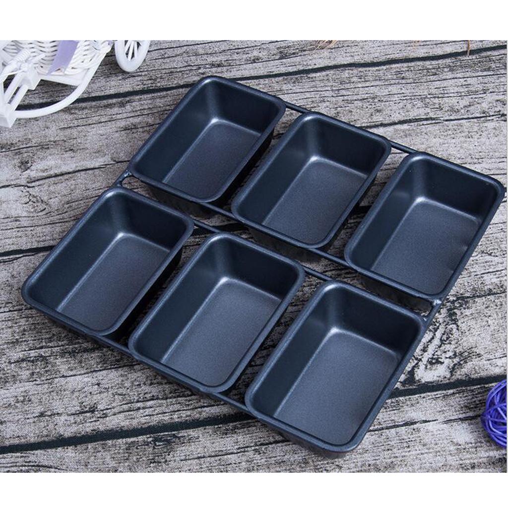 Bread Pans for Baking Mini 6 Cavities Kitchen Sweet Sweet Breads Pastry Cake for Home Kitchen Cafe Shop Use
