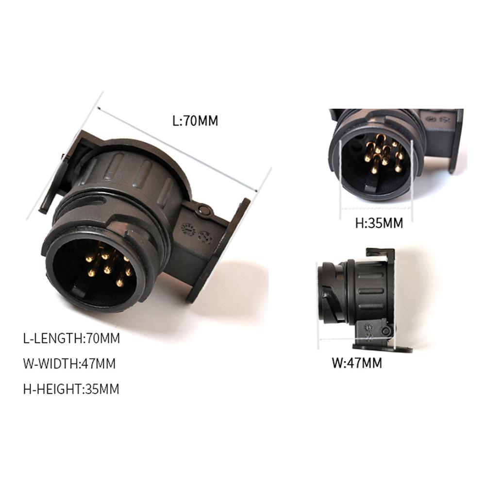 13P to 7P Car Trailer Connector Adapter Plug for European Standard