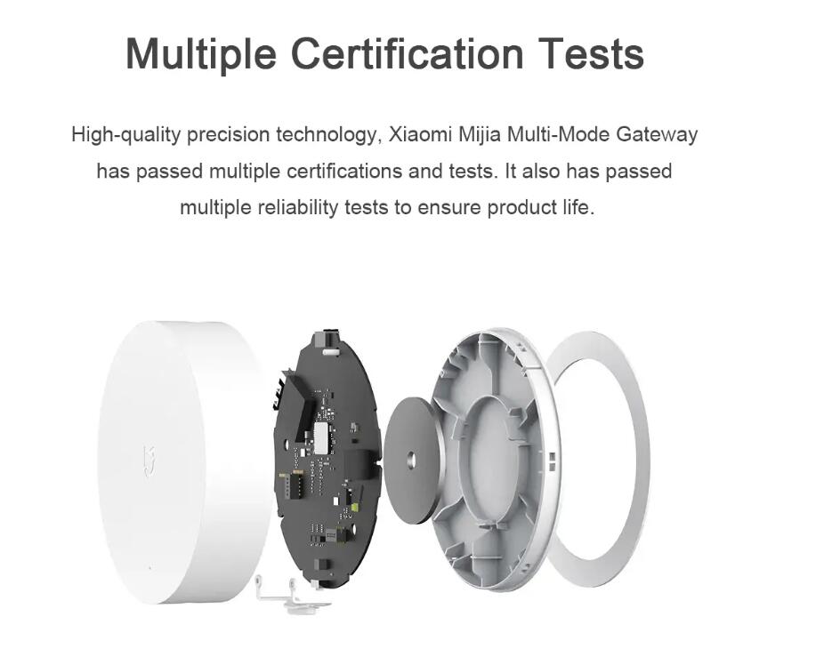 Xiaomi Mijia Smart Multi-mode Gateway 3 Zigbee Wifi Bluetooth Mesh Hub Smart Home Hub Werken Met Mi thuis App Apple Homekit