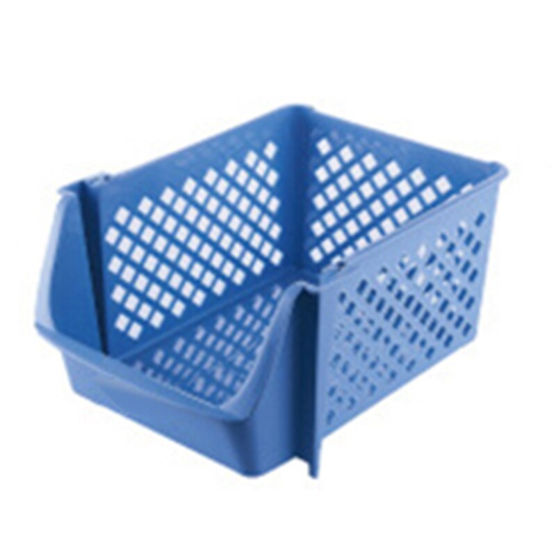 Stackable Plastic Kitchen Storage Basket Fruit & Vegetable Rack Box Household Products: Blue