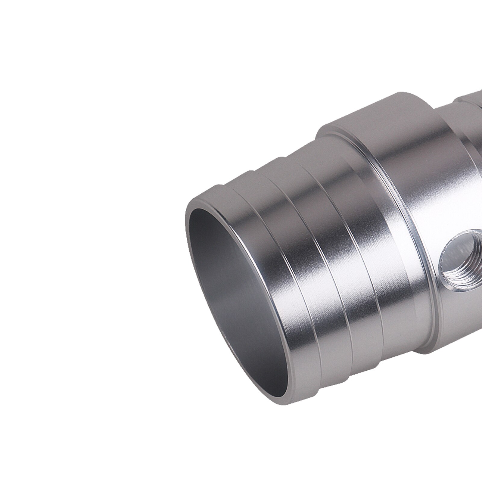 Joint Copper 1-1/4in to 1-1/2in Hose Barb Coupler with 1/8in NPT Steam Port Adapter Top Radiator LS Swap Coolant AN627-21X125