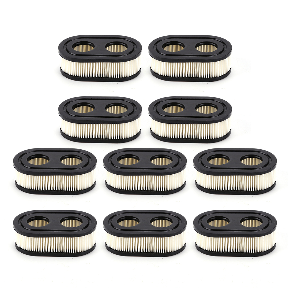 10 stuks luchtfilter voor Briggs & Stratton 593260 798339 798452 Vervangingsfilters voor grasmaaiers Huishoudelijk trimgereedschap Tuinonderdelen: Default Title