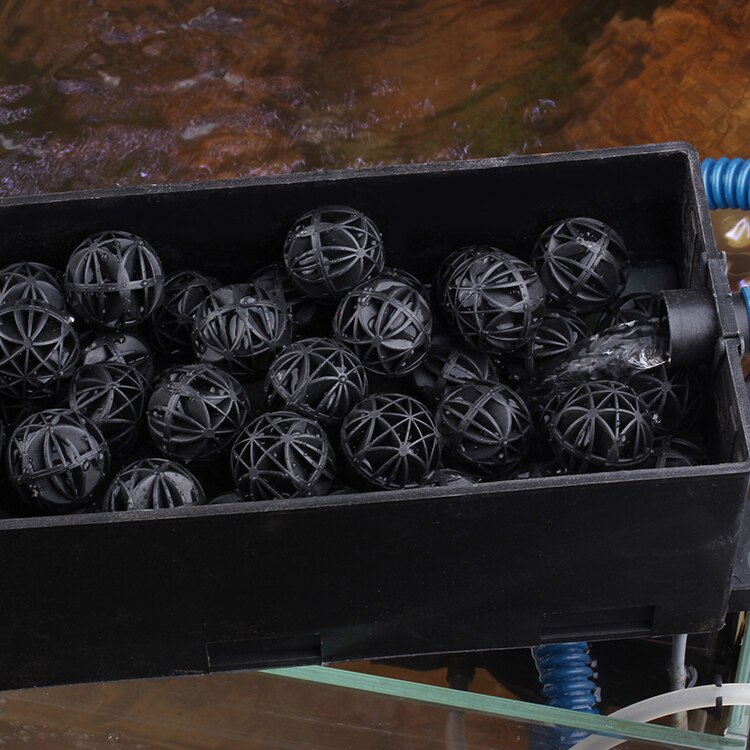 Culture Ball Biosphere with Net Bag 50 Pcs Fish Tank Biochemical Filter Material Fish Tank Filter Material Filter Accessories