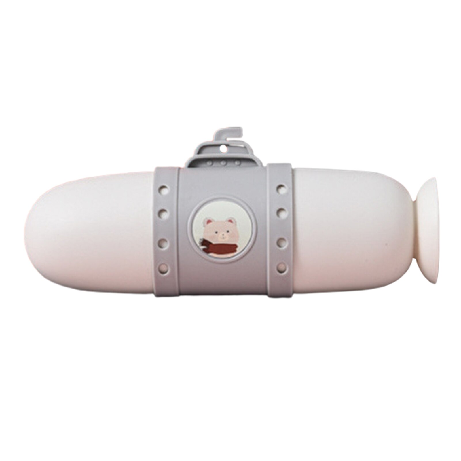 Cute Cartoon Toothpaste Toothbrush Storage Box Portable Travel Mouthwash Cup: White