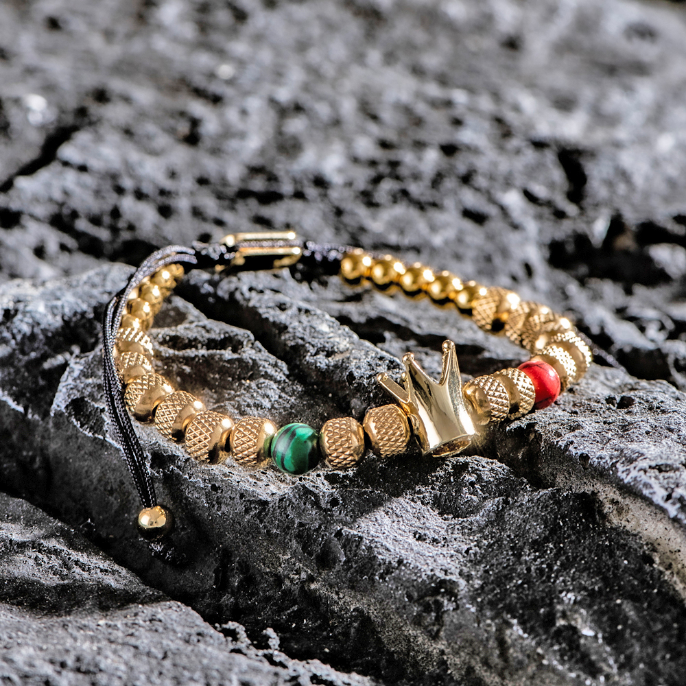Bracelet couronne de luxe SION L pour homme, acier inoxydable, acier au titane, or, bracelet document, taille soeur, bijoux