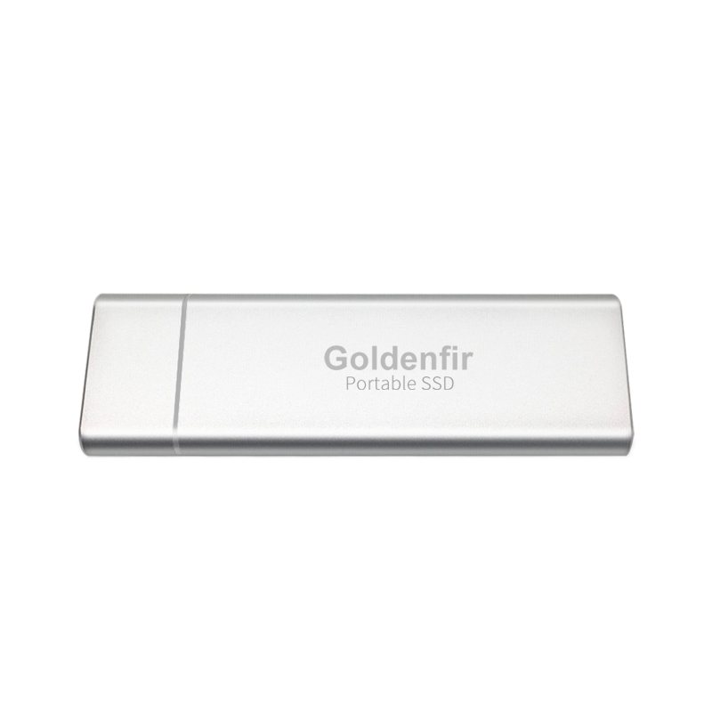 USB 3,1 Tragbare SSD 64GB 128GB 256GB 512GB 1TB Goldenfir Externe fest Zustand Antrieb: 64GB / Silber-