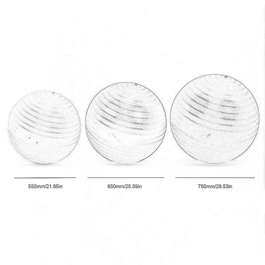 55Cm 65Cm 75Cm Yoga Pilates Bal Explosieveilige Pvc Fitball Voor Stabiliteit Exercise Training Gym Anti burst & Antislip Bal