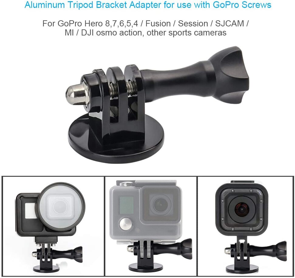 Universal Tripod Accessory Mount Gopro Adapter Cell Phone Holder Clip Shoe Bluetooth with 1/4 Screw