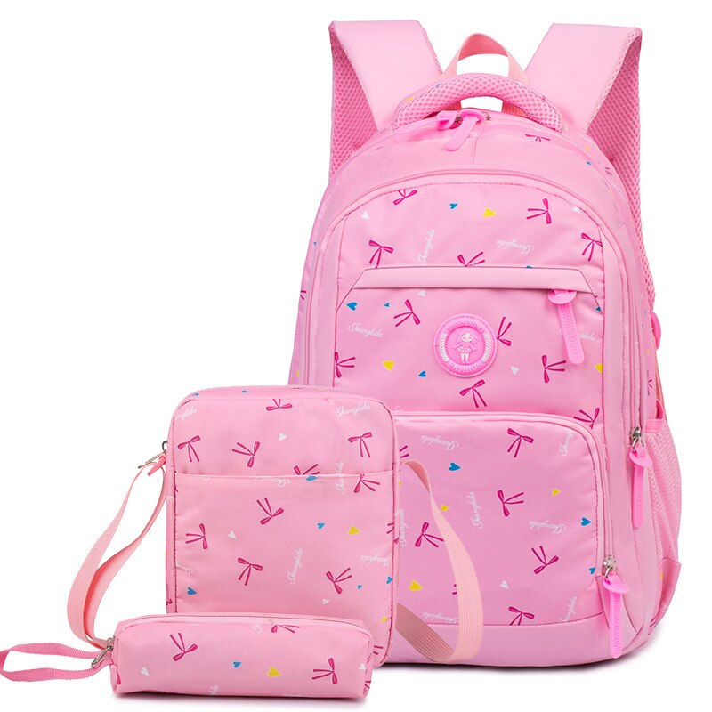 children school bags girls orthopedic school backpack school bag kids princess backpacks primary Shoulder Bags mochila infantil: pink