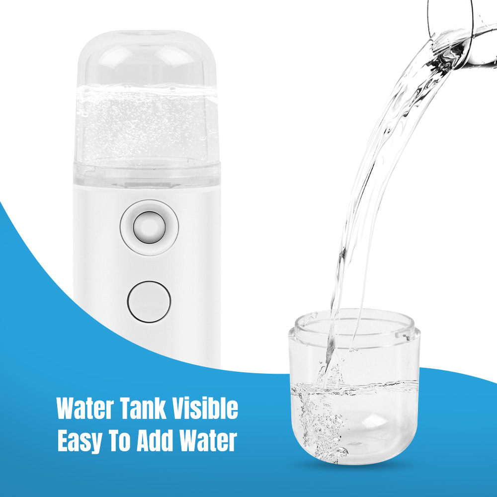 Mini Face Steamer Nano Facial Mister Hydrating Handige Handheld Usb Oplaadbare Mini Facial Steamer Voor Wimper Extensions Huid