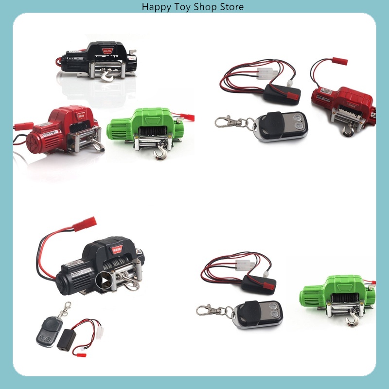 Mini metalen elektrische lier voor 1/10 schaal Crawler RC auto-onderdelen