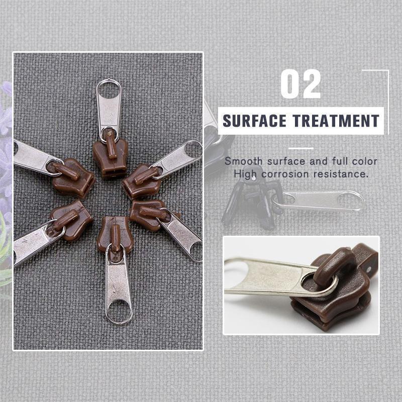 6/12pcs Instant Zipper Universal Instant Fix Zipper Repair Kit Slider Teeth Rescue Zippers Replacement Zip For Sew