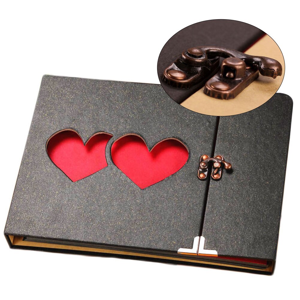 Love Heart Sticky Paper Scrapbook Birthday DIY Collection Travel Memory Wedding Photo Album Home Decor Loose Leaf Out