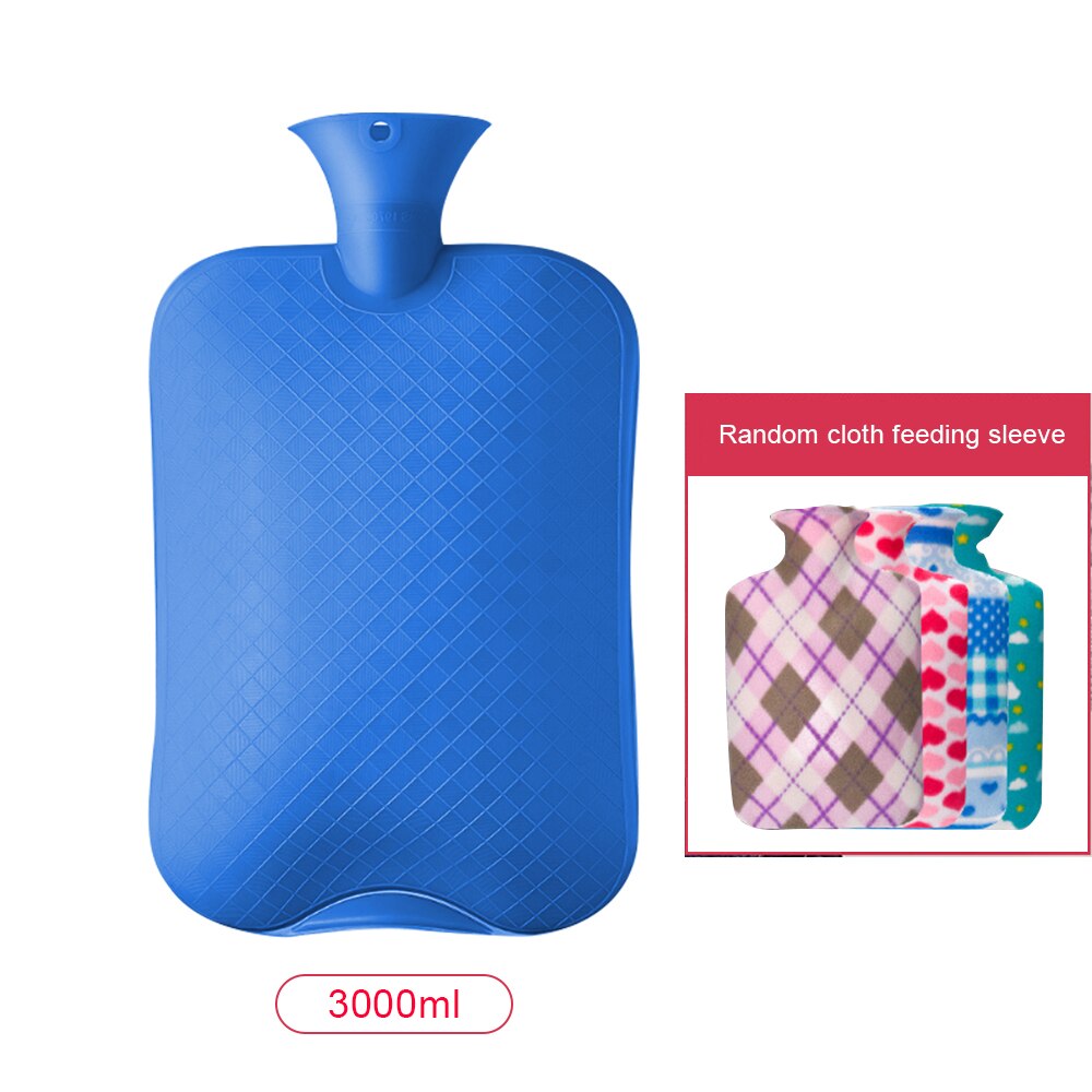 Water Bottle Knitted Cover Solid Color Water-filled Bag Cloth Cover Hand Warmer Winter Soft Water Bottle 3000ml: G378716
