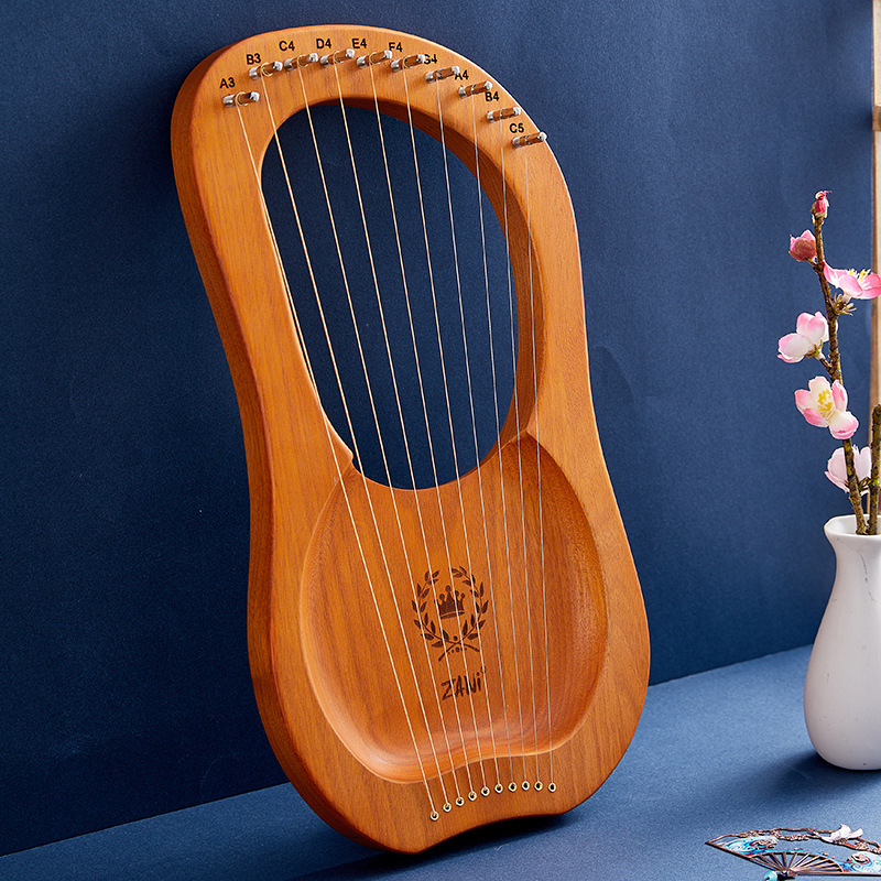 Zani Lyar Harp 10-note Harp Lyre Beginner Lyre Harp portable string instrument: 4