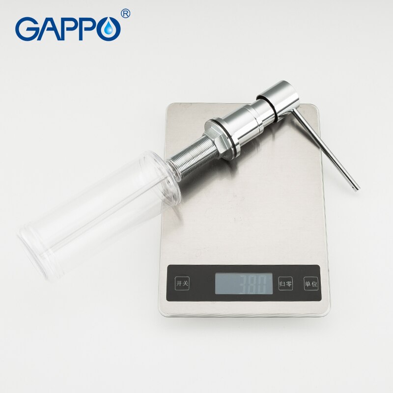 GAPPO Liquid Soap Dispenser Deck Mounted Kitchen Soap Dispensers Brass Built in Counter top Dispenser