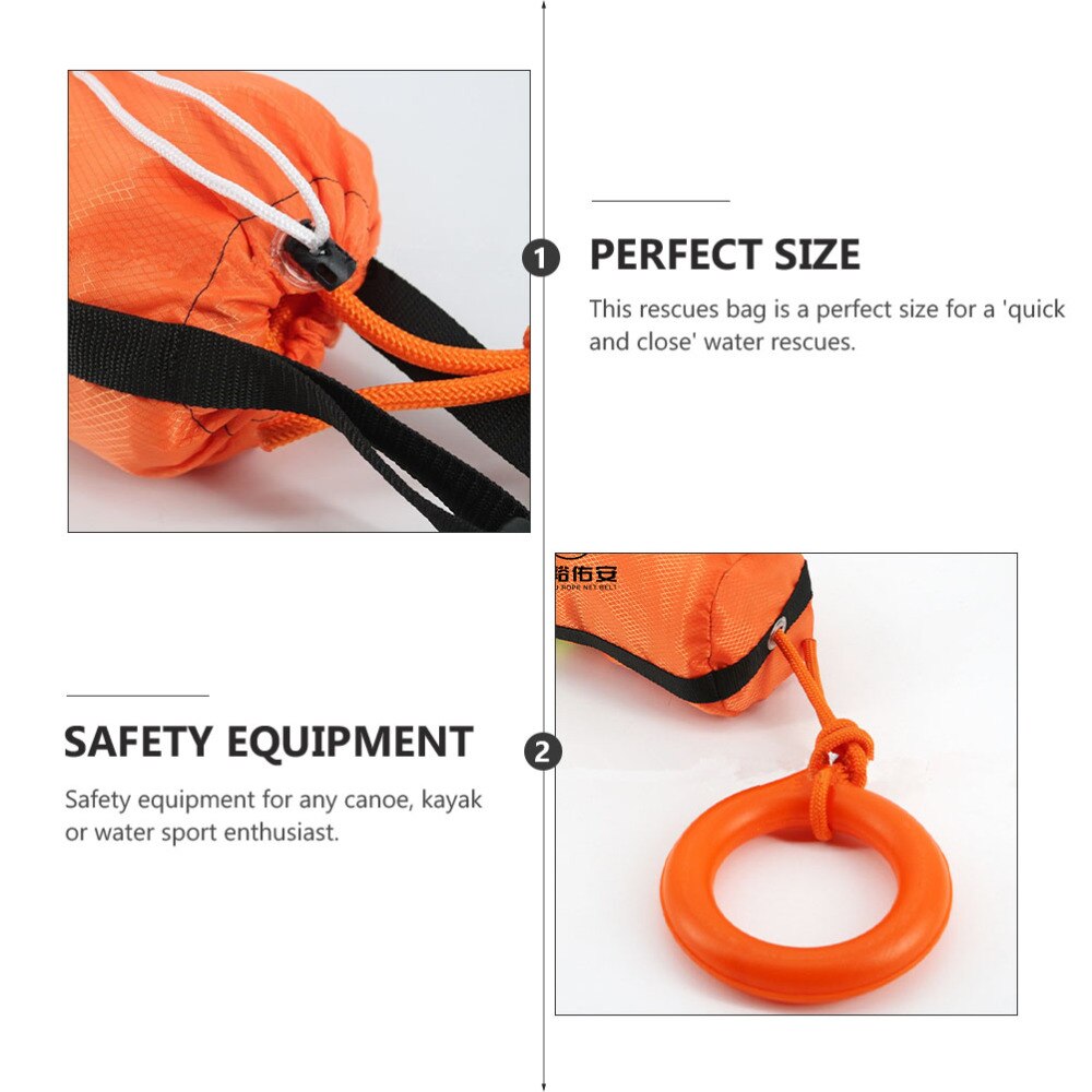Water Floating Life Line Rescues Throw Rope Bag Water Sports Kayaking Boating